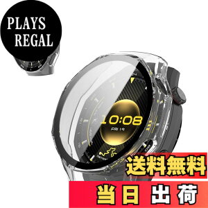 �y���������zFor HUAWEI WATCH GT6 Pro 46mm �p �P�[�X �J�o�[ KONXISA HUAWEI WATCH GT6 Pro 46mm �J�o�[+�t�B���� ��̌^�iPC�P�[�X+�K���X�t�B�����j�����ߗ� �C�菝�h�~ �Ռ��z�� �����[�d�\ �S�ʕی� ��