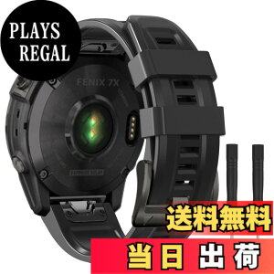 �y���������zAnkersaila 26mm �o���h Compatible with Garmin Fenix 7X, Fenix 5X/5X Plus, Fenix 6X/6X Pro, Fenix 3/3 HR,�\�t�g�V���R���o���h �N�C�b�N�����[�X�� ���� �x���h �F�F�u���b�N