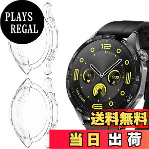 �y���������zAnkersaila �P�[�X �Ή� Huawei Watch GT4 46mm,�P�[�X �J�o�[ TPU �S�ʕی� �J�o�[ �y�� �ϏՌ��� �C�菝�h�~ �����ߗ� �E���ȒP �F�F�N���A+�N���A
