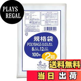 【送料無料】オルディ ポリバッグビジネス 規格袋0.03mm 色：透明、サイズ：2号