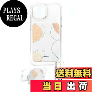 �y���������zwizu (�E�B�Y���[) �J�[�h�z���_�[ �X�^���h MagSafe�Ή� �J�[�h���� �X�}�z�X�^���h �E�H���b�g�X�^���h ���U�[ �}�O�l�b�g�V�[���t�� �F�FBeige wave