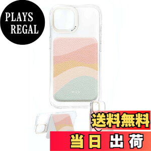 �y���������zwizu (�E�B�Y���[) �J�[�h�z���_�[ �X�^���h MagSafe�Ή� �J�[�h���� �X�}�z�X�^���h �E�H���b�g�X�^���h ���U�[ �}�O�l�b�g�V�[���t�� �F�FPastel wave