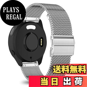 �y���������z[KeeFos] 20mm �o���h Garmin(�K�[�~��) Forerunner 570 42mm/165/245/645/Approach S50/S44/S42/Vivoactive 6/Vivoactive 5/Venu Sq 2/Sq/Venu 2 Plus �Ή� �����o���h ���� �ւ��x���g �X�e�����X�� �X�g���b�v �j��