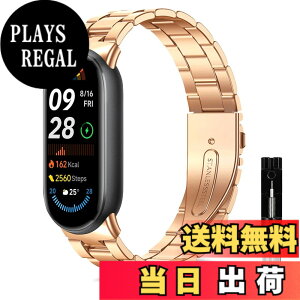 �y���������z[KeeFos] �o���h Xiaomi Smart Band 10/9/8 �Ή� �����o���h �X�e�����X ���� �����ȒP �����������t�� �R���p�`�u�� Xiaomi Mi Band 10/9/8 (���[�Y�S�[���h) �F�F���[�Y�S�[���h