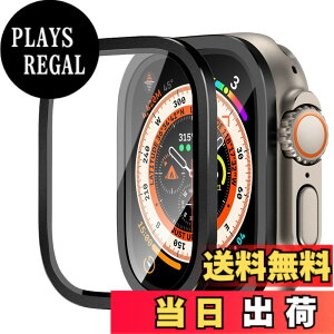 �y���������zBUITFOU Apple Watch Ultra �ی�t�B���� �A���~�j�E���ی�o���p�[+9H�����K���X Series Ultra 2/Ultra(2023/2022) 49mm �Ή� �����ߗ��t���ی� �L�Y�h�~ �h�o �s�N�Z���E�H�b�` �ی�t�B���� ��