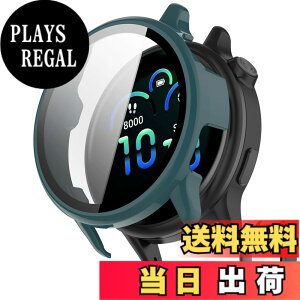 �y���������zINIAYOH For Garmin vivoactive 5 �J�o�[ �K�[�~�� vivoactive 5 �ی�P�[�X �����K���X�t�B����+���ϏՌ�PC�t���[�� ���˒ጸ �w��h�~ �y�ʃX�����݌v �F�F�O���[���A�T�C�Y�Fvivoactive 6