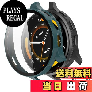 �y���������zINIAYOH For Garmin Venu 2 �J�o�[ �K�[�~�� Venu 2 �ی�P�[�X �����K���X�t�B����+���ϏՌ�PC�t���[�� ���˒ጸ �w��h�~ �y�ʃX�����݌v �F�F�O���[���A�T�C�Y�FVenu 3S