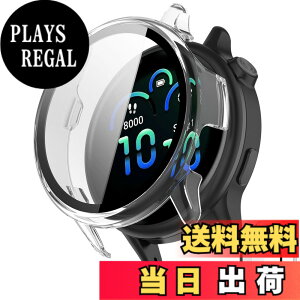 �y���������zINIAYOH For Garmin vivoactive 5 �J�o�[ �K�[�~�� vivoactive 5 �ی�P�[�X �����K���X�t�B����+���ϏՌ�PC�t���[�� ���˒ጸ �w��h�~ �y�ʃX�����݌v �F�F�N���A�A�T�C�Y�Fvivoactive 6
