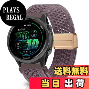 �y���������z[KeeFos] 20mm �o���h Garmin(�K�[�~��) Forerunner 570 42mm/165/245/645/Approach S50/S44/Vivoactive 6/Vivoactive 5/Venu Sq 2/Venu 2 Plus �Ή� �����o���h �i�C�����f�� ���C�o�b�N�� �}�O�l�b�g���o�b�N�� ��