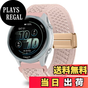 �y���������z[KeeFos] 20mm �o���h Garmin(�K�[�~��) Forerunner 570 42mm/165/245/645/Approach S50/S44/Vivoactive 6/Vivoactive 5/Venu Sq 2/Venu 2 Plus �Ή� �����o���h �i�C�����f�� ���C�o�b�N�� �}�O�l�b�g���o�b�N�� ��