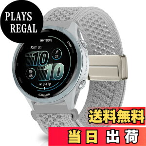 �y���������z[KeeFos] 20mm �o���h Garmin(�K�[�~��) Forerunner 570 42mm/165/245/645/Approach S50/S44/Vivoactive 6/Vivoactive 5/Venu Sq 2/Venu 2 Plus �Ή� �����o���h �i�C�����f�� ���C�o�b�N�� �}�O�l�b�g���o�b�N�� ��