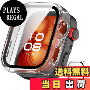 �y���������zJXRICH �Ή� HUAWEI WATCH FIT 4 Pro �P�[�X �Ή� �y�� PC+�����K���X �ی�J�o�[ �����x �����ȒP �ϏՌ� �S�ʕی� �t�@�[�E�F�CWATCH FIT 4 Pro �J�o�[�Ή� �F�F�N���A