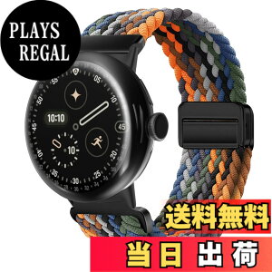 �y���������z[KeeFos] �o���h Google Pixel Watch 4 45mm 2025/Google Pixel Watch 3 45mm �Ή� �����o���h �i�C���� �ґg �X�g���b�v ���C�o�b�N���t�� �}�O�l�b�g���o�b�N�� �ւ��x���g �ʋC�� �L�k�� �X�|�[