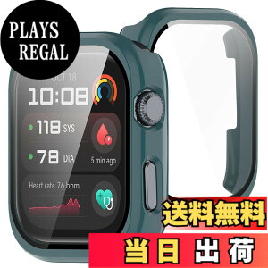 �y���������zBUITFOU For HUAWEI Watch D2 �J�o�[ D2 �P�[�X �����^ PC+�K���X�f�� ��̌^ �t�@�[�E�F�C D2 �P�[�X�Ή� �S�ʕی� �����^ �����ȒP �ϏՌ� �����ߗ� �w��h�~ ���h�~ �F�F�O���[��