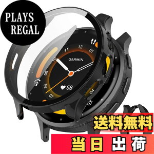 �y���������zJXRICH �Ή� Garmin Venu 3 �P�[�X �Ή� 45mm �y�� PC+�����K���X �K�[�~�� Venu3�p �ی�J�o�[ �����x �����ȒP �ϏՌ� �S�ʕی� venu 3 �p �J�o�[ 45mm �P�[�X�Ή� �F�F�u���b�N�A�T�C�Y�FGar