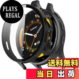 �y���������zINIAYOH For Garmin Venu 2 �J�o�[ �K�[�~�� Venu 2 �ی�P�[�X �����K���X�t�B����+���ϏՌ�PC�t���[�� ���˒ጸ �w��h�~ �y�ʃX�����݌v �F�F�u���b�N�A�T�C�Y�FVenu 3