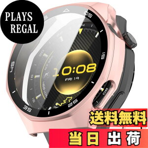 �y���������zINIAYOH For HUAWEI WATCH GT 4 46mm �J�o�[ �t�@�[�E�F WATCH GT 4 46mm �ی�P�[�X �����K���X�t�B����+���ϏՌ�PC�t���[�� ���˒ጸ �w��h�~ �y�ʃX�����݌v �F�F���[�Y�S�[���h�A�T�C�Y�F