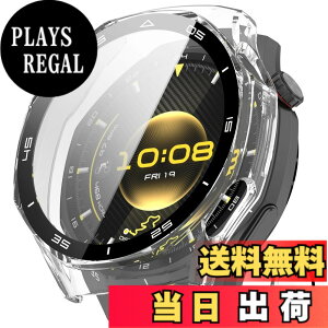 �y���������zINIAYOH For HUAWEI WATCH GT 4 46mm �J�o�[ �t�@�[�E�F WATCH GT 4 46mm �ی�P�[�X �����K���X�t�B����+���ϏՌ�PC�t���[�� ���˒ጸ �w��h�~ �y�ʃX�����݌v �F�F�N���A�A�T�C�Y�FGT 6 Pro 46m