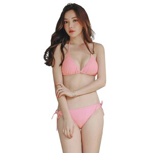 【送料無料】 水着 ビキニ レディース 【ボディラインを美しく見せるビキニ】 2点セット ビキニセット 女性用水着 色:ピンク、サイズ:S
