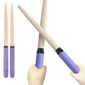 【送料無料】PENGUINFLY マイバチ バチ たいこ 太鼓 ロール ばち 子供用 グリップ 連打 ドラムスティック 撥 初心者 入門 軽い 35cm 天然木 木製 軽量 ゲームセンター 色:パープル