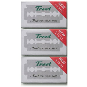 �y���������zTreet NEW STEEL �g���[�g �j���[�X�e�B�[�� CARBON STEEL DOUBLE EDGE BLADE ���n�֐n 30���Z�b�g �ꖇ�n �J�~�\�� �֐n �p�L�X�^���� �Y�f�| 10������×3 30�� �F�F�N����