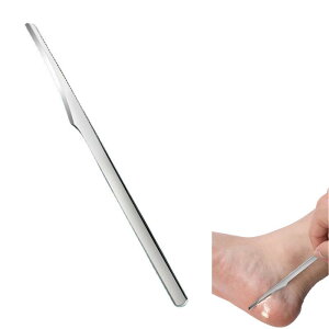 【送料無料】1pc ステンレス鋼のペディキュアナイフ、鋭利なフットスクレーパー、足の角質除去ツール、死んだ皮膚を取り除き、かかとを滑らかにするための簡単に掃除できるフットケアツ