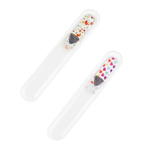 【送料無料】BONA FIDE BEAUTY 赤ちゃん つめやすり ガラス製 ミニ爪やすり ベビーネイルファイル 新生児 乳児 子供用 おススメギフト 爪お手入れ 【チェコ産】ボヘミアンガラス使用 色:ベビー