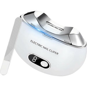 【送料無料】Hipuwu 電動爪切り 【2024年革新】 自動爪切り 三段階スピード 電動つめきり Type-C充電式 電動爪削り 小型 低騒音設計 ワンタッチ LEDライト付き 爪ケア 簡単操作 男女兼用 子供大人