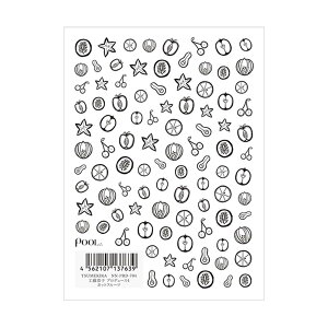 【送料無料】ツメキラ(TSUMEKIRA) ネイル用シール カットフルーツ NN-PRD-704 色:マルチカラー、サイズ:シートサイズ:88mm×120mm