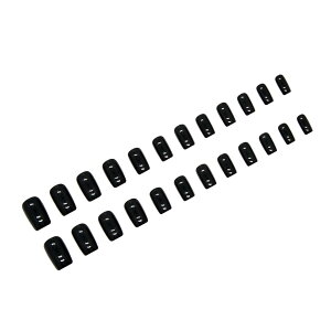 【送料無料】ネイルチップ 黒 付け爪 ショート 24枚セット 両面テープ付き つけ爪 ブラック 無地 シーンプル シール 強力 ネイルアイテム 簡単に貼る 耐久 便利 オフィス