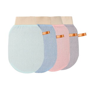 【送料無料】wowjimi あかすり手袋 4個入り 垢すり垢すりタオル 軽量 男女兼用 あかすり体洗うタオル 角質除去用手袋 浴用手袋 色:1