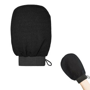 【送料無料】あかすり 手袋 お風呂手袋 ボディウォッシュ手袋 搓澡巾 垢すり手袋 肌に優しい 角質取り 垢擦り 両面の血行促進 繰り返し使用可能 お風呂 浴用 手袋 入浴用品 男女兼用 ブラッ