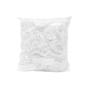【送料無料】Akkerds シャワーキャップ 使い捨て 100枚 防水 透明 ヘアキャップ カラーリング用 バスルーム 温泉スパ ヘアサロン 調理 仕事用 フリーサイズ 男女兼用 色:ホワイト