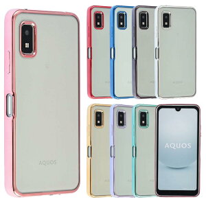 【送料無料】AQUOS wish3 ケース TPU color AQUOSwish3 ソフトケース 透明 カバー クリアケース スマホケース 薄型 保護 耐衝撃 SH-53D SH53D A302SH A303SH SH-M25 docomo Y!mobile Softbank 楽天モバイル A928 色:ピン