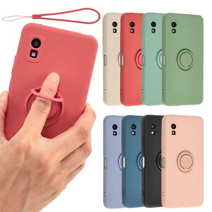 【送料無料】AQUOS wish3 ケース シリコンリング アクオス wish3 ソフトケース カバー スマホケース 薄型 保護 耐衝撃 SH-53D SH53D A302SH A303SH SH-M25 docomo Y!mobile Softbank 楽天モバイル A932 色:レッド、