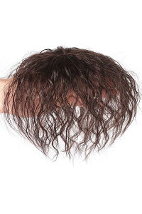 【送料無料】HIYE 部分ウィッグ 100%人毛 ヘアピース トップヘアピース カール ショート ウィッグ 女性用 ファッション 使いやすい 軽量 通気性 ポイントウィッグ 医療用 白髪隠れ 脱毛症 薄毛