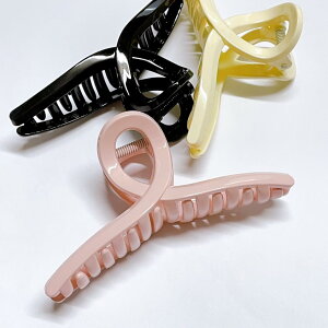 【送料無料】まみー工房 ヘアクリップ バンズクリップ 大きめ 髪留め ヘアアクセサリー 大人可愛い おしゃれ 色:1