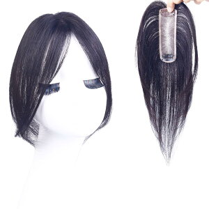 【送料無料】HIYE 部分ウィッグ 分け目専用 人毛100% 縦長型 ミニウィッグ 女性用 超軽量 頭頂部 ショート ヘアピース 自然 ポイントウィッグ リアルスキン 通気性 白髪隠し 簡単装着 ナチュラ