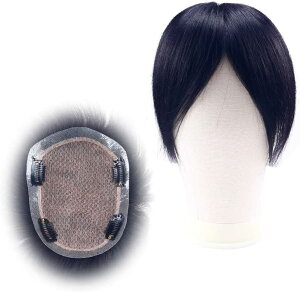 【送料無料】YOYO 部分ウィッグ メンズ 人毛100% ポイントウィッグ 男性用 部分カツラ 医療用 白髪隠し 薄毛 ヘアピース つむじカバー 増毛 軽量 快適 小顔 ナチュラル 脱毛症隠す 頭頂部 付け