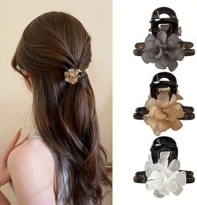 【送料無料】3点入 椿 バンスクリップ ヘアクリップ バレッタ まとめ髪 髪飾り ヘアアクセサリー ヘアピン 小さめ ミニ 髪留め ヘアアレンジ アクセント レディース 大人かわいい シンプル