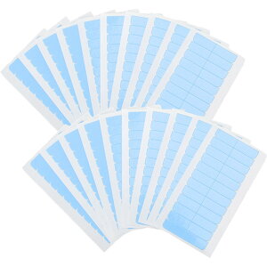 【送料無料】HUIKKJP ウィッグ・ヘアエクステンション用両面粘着テープ 120 枚セット:強力粘着 透明隠し可能 カーブ設計 毛延長交換用 美容ツール かつら接着用