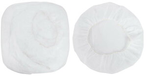 【送料無料】業務用 不織布 ヘアキャップ 使い捨て 衛生 食品 加工 工場 大きめ 色:ホワイト、サイズ:100個 (x 1)