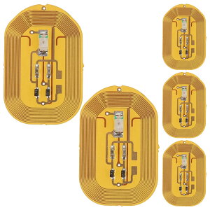 【送料無料】Lurrose ネイルアートデコレーションステッカー マニ ステッカー NFCネイルステッカー シール NFCネイルデ ネイルアートステッカー ネイルアクセサリー ネイルデ ス 5個 色:示さ