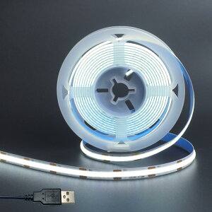 yzNAqiClearhillj5V USB COB LEDXgbvCg 5M F 6500K 320LEDs/M 8mm x8W/M CRI90 ʃe[vό`\ ؒf\ hIP20  ԏ Q Lb`z[ ItBX