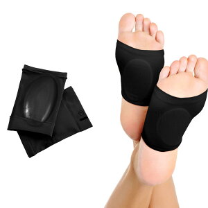 【送料無料】雲見 土踏まず サポーター 立ち仕事 アーチ 足裏サポーター 土踏まずサポーター 衝撃減少 足底 保護パッド 足裏健康サポーター 室内 日常生活 男女兼用 (ブラック)