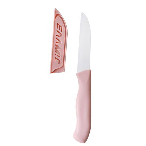 【送料無料】ENZUO セラミック キッチンバサミ 離乳食カッター 介護 抗菌ミニ 離乳食調理器具 セラミック包丁 果物ナイフ 包丁 セラミック 漂白 除菌 (ピンク)