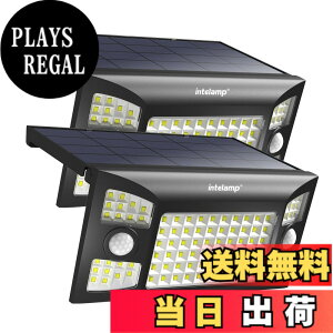 �y���������zintelamp �\�[���[���C�g ���O �܂��� �l���Z���T�[ �Ɩ� 6500K �����ԓ_�� ���P�xLED ���邳���� 180°�L�p ��t�ȒP ������ ���z���[�d �y�d�C��0/�h��/��d�΍�/�ً}�p/�Ǌ|��/��