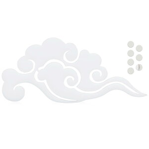 【送料無料】YTOPRO 神棚 雲 天井に貼る 雲シール 神棚 ・ 神殿の神具 仏壇 貼ってはがせる アクリル『雲型』文字 両面テープ付き ホワイト 厚み約3mm (雲B)