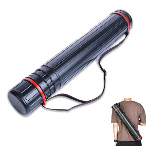 【送料無料】YFFSFDC ポスターケース 図面ケース アジャスターケース 製図 筒 防水 防塵 ポスター 製図 図面 プレイマット 作品収納 持ち運び 手提げ 伸縮可能 (円筒 45〜70cm)