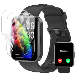 【送料無料】For RUIMEN D1 スマートウォッチ 1.85インチ大画面 保護フィルム【YCJDP 2023年新強化モデル】液晶保護フィルム 高い透明度(反射低減) 水や油に強い 指紋防止 柔軟 TPU製 (2枚セット)